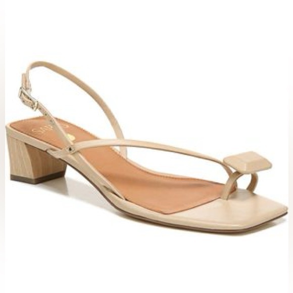 Franco Sarto Womens Courtney Dress Slingback Leather Sandals Shoes Size 6 - Picture 1 of 4